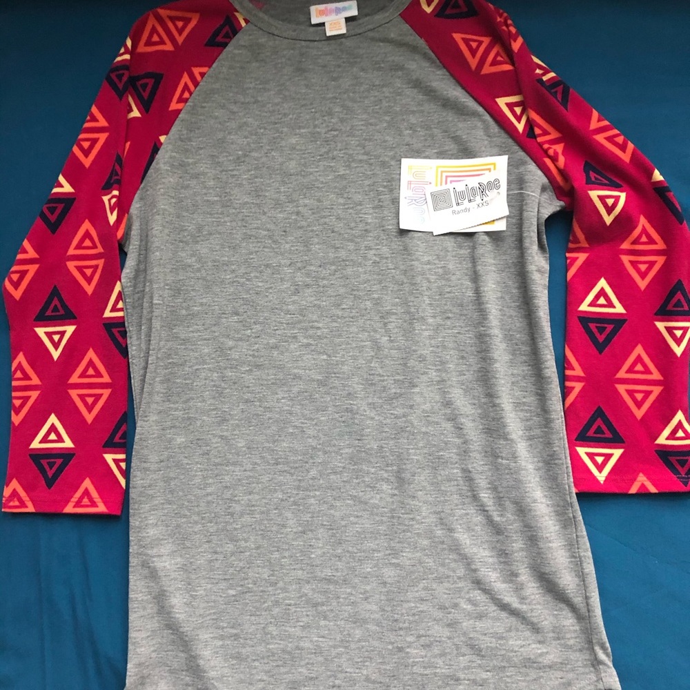 Lularoe Randy raglan tee new with tags
